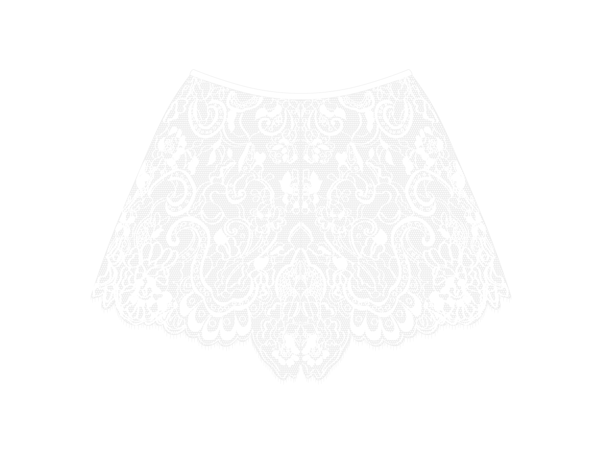 Venice White Minimal Lace Shorts