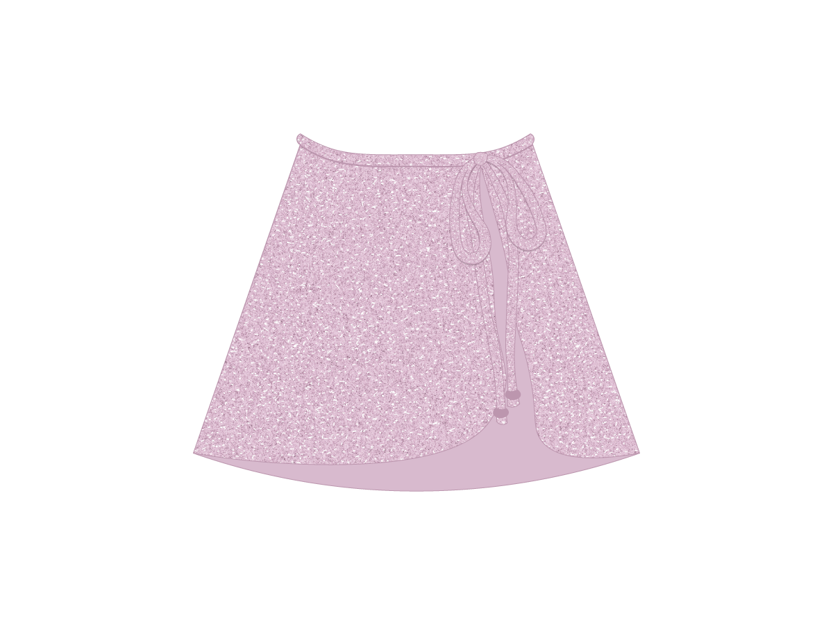 Amethyst Shimmer Wrap Skirt