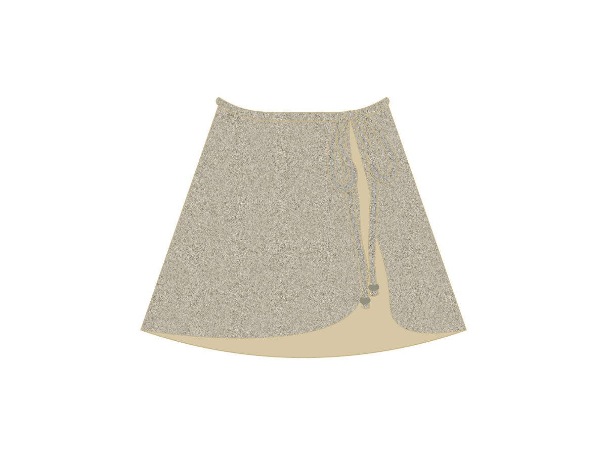 Hearth Shimmer Wrap Skirt