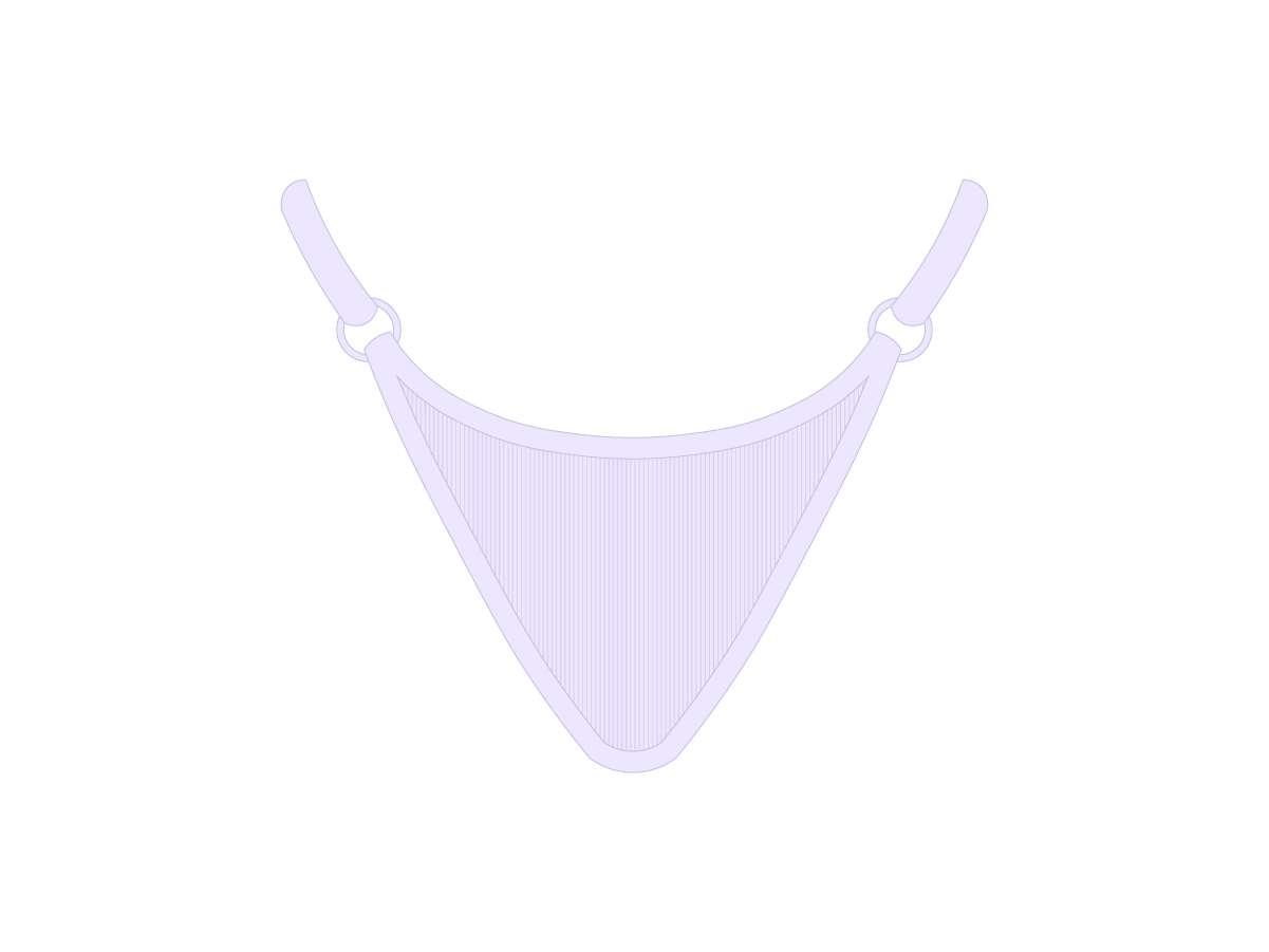 Lavender Wrap Thong Bottoms