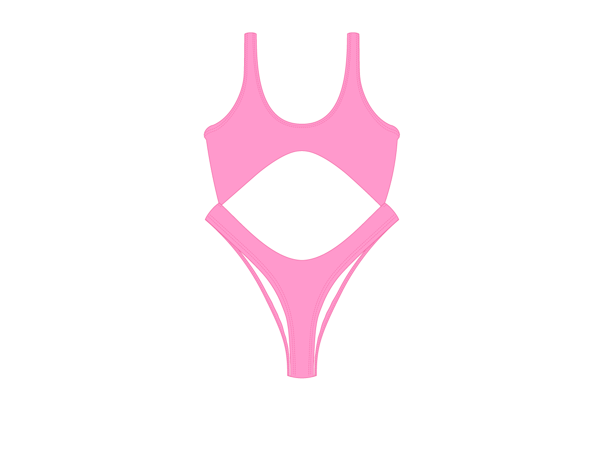 Celeste Front Tie One Piece