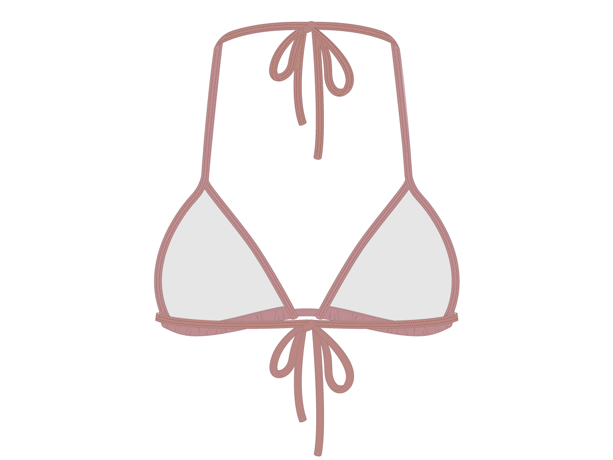 Deep Taupe Bikini Top II