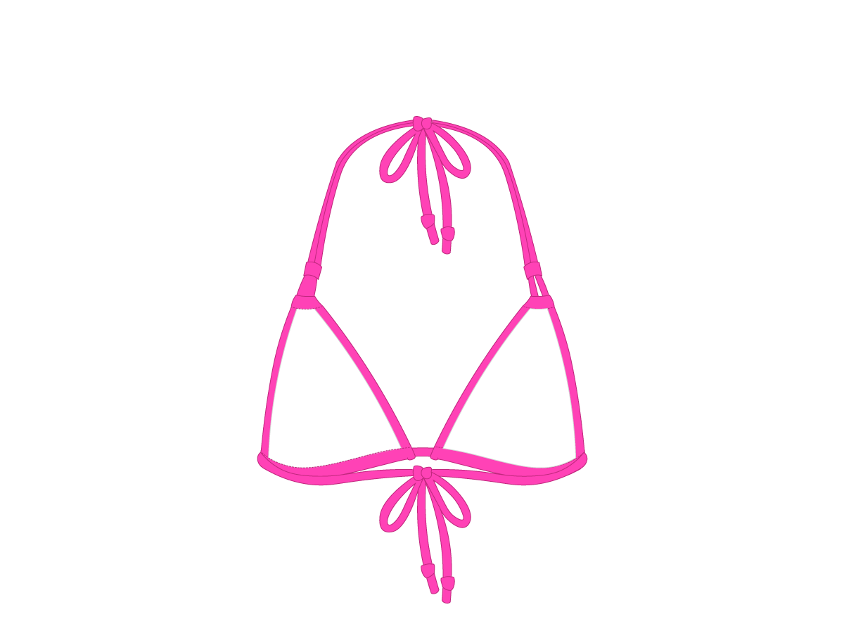 Hot Pink Double String Top