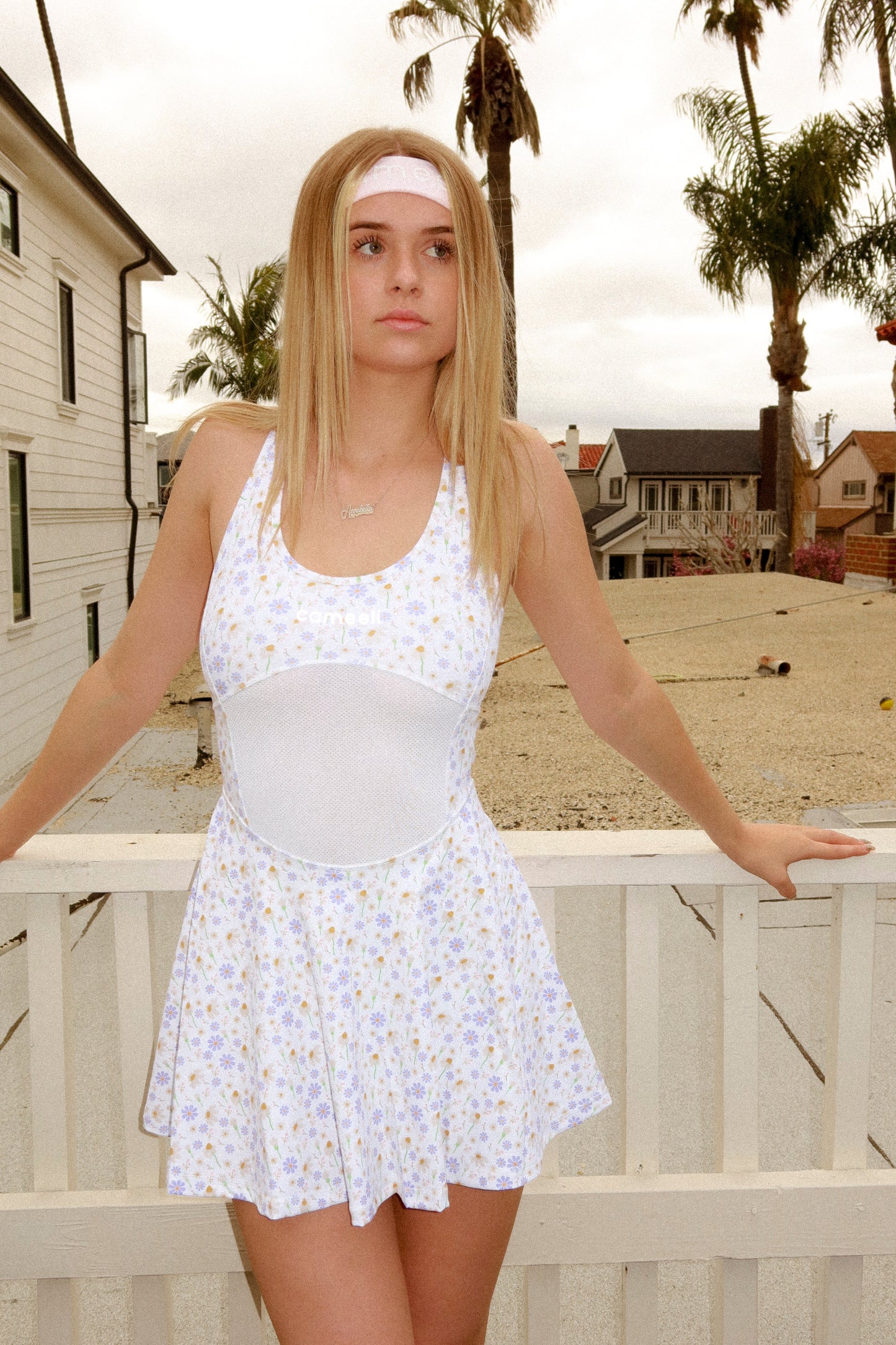 On court tennis dress - floral