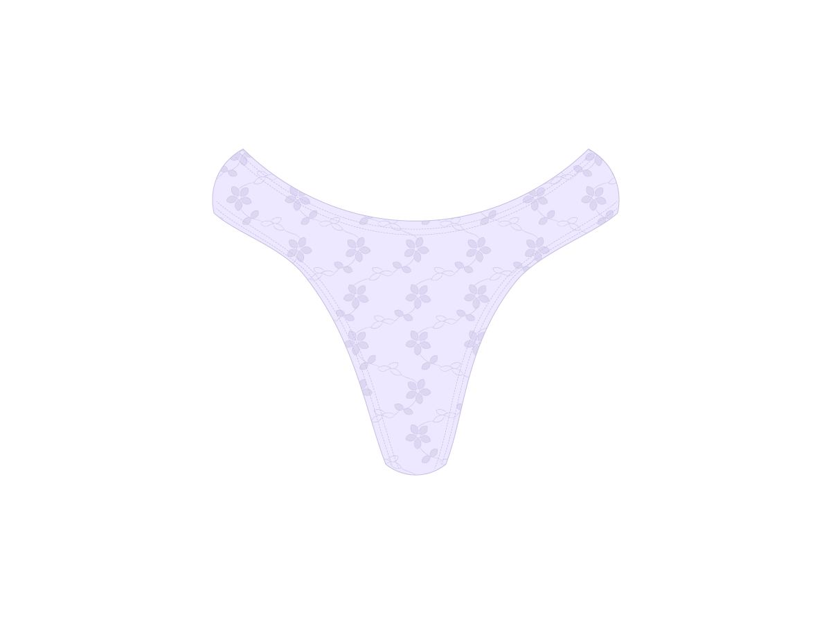 Lavender High Waist Bottoms - LACE