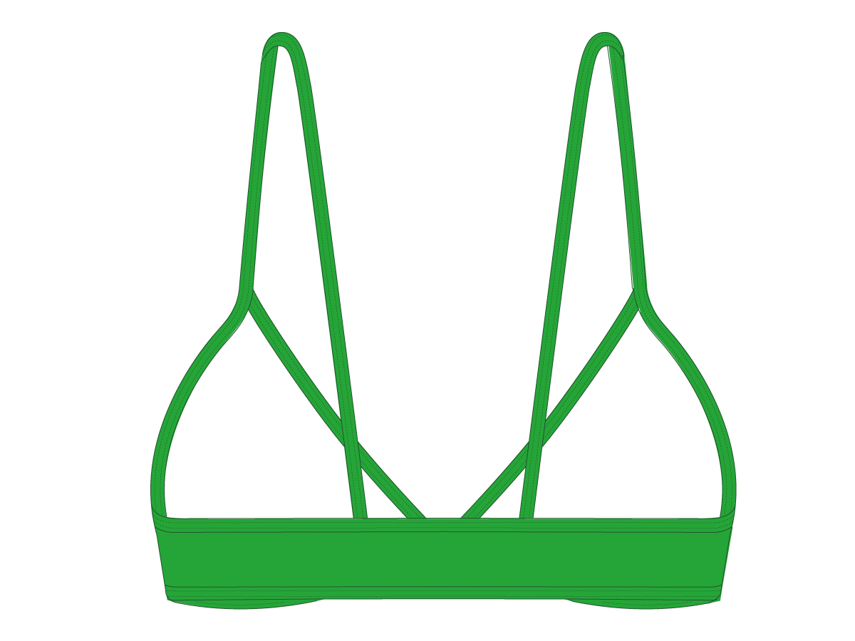 Leaf Green Fitted Top II