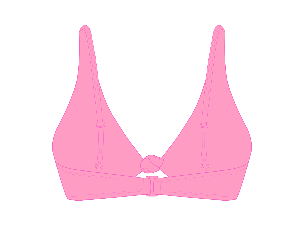 Taffy Pink Twist Top