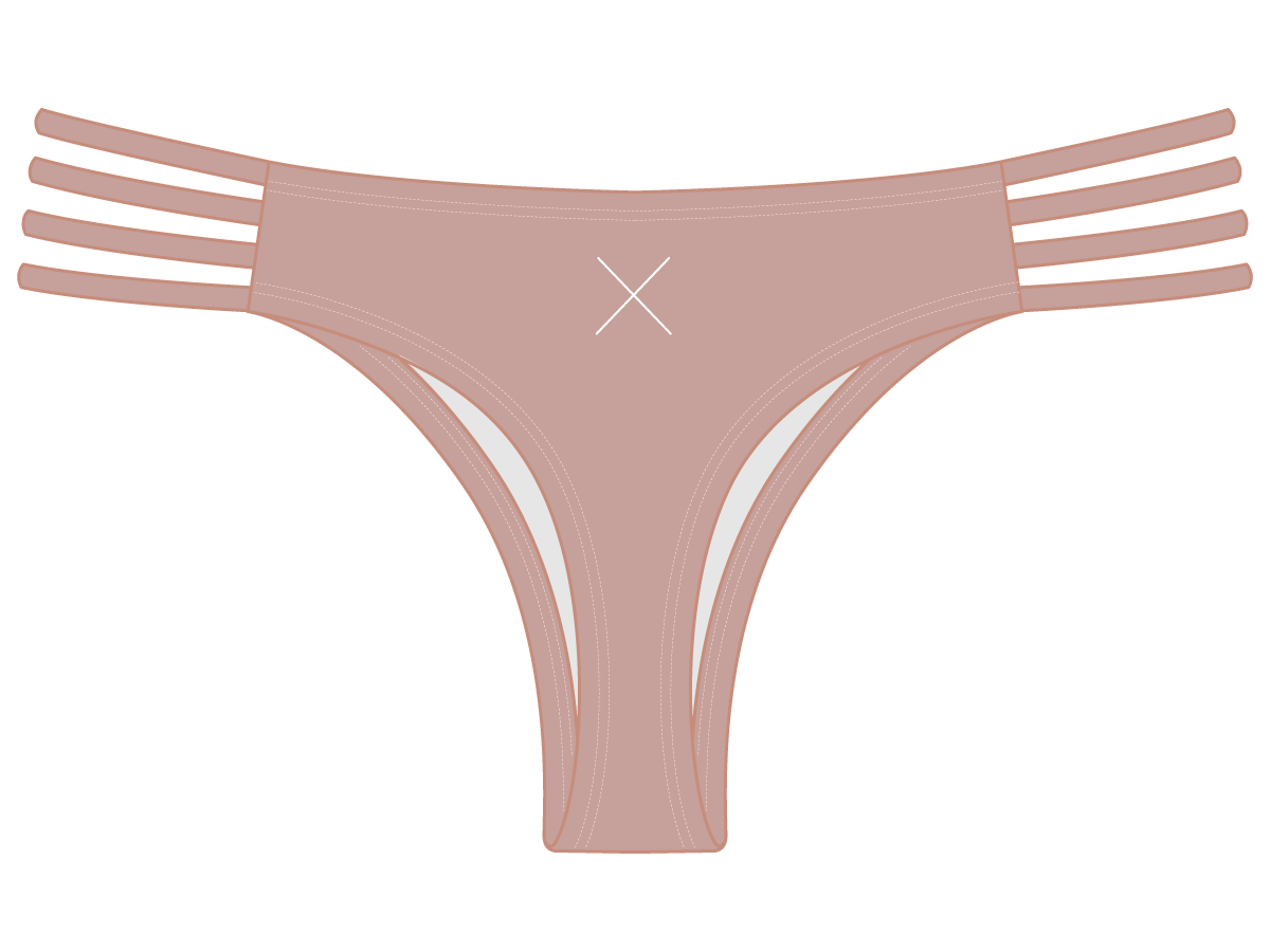 Deep Taupe Classic Strap Bottoms