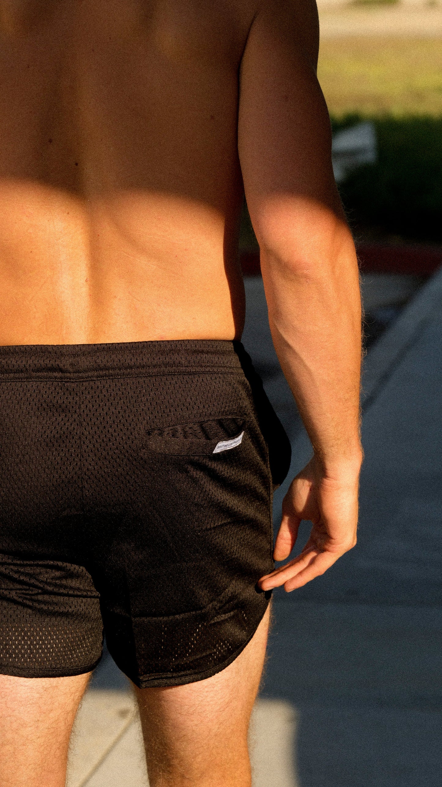 Manhattan Black Pores Swim Shorts