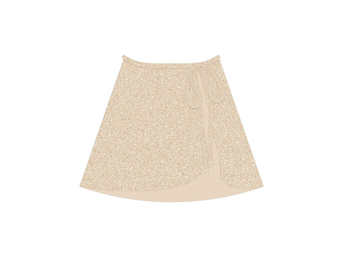 Sage/Amazonite Shimmer Wrap Skirt