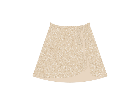 Sage/Amazonite Shimmer Wrap Skirt