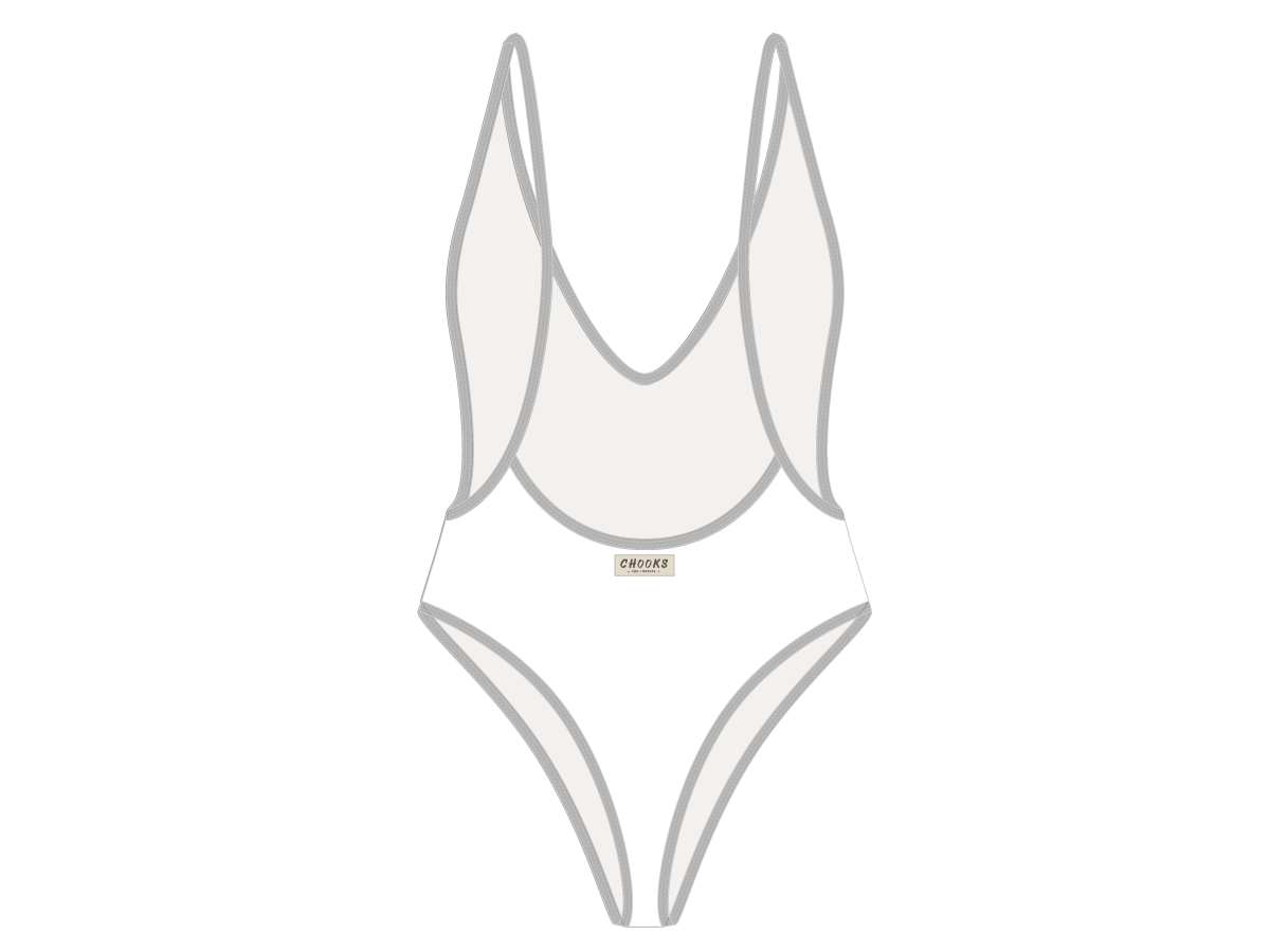 Arctic White Retro One-Piece