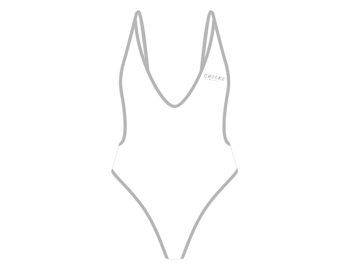 Arctic White Retro One-Piece