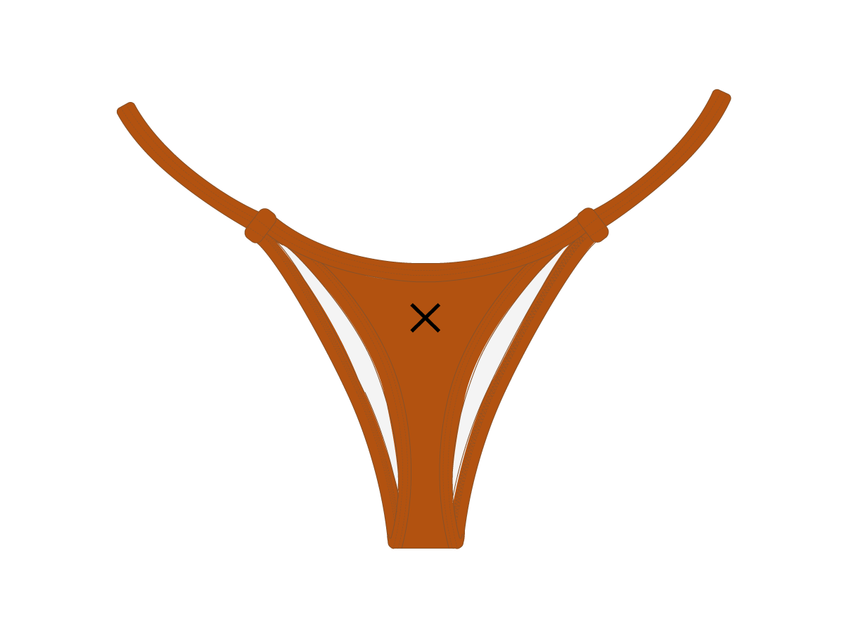 Burnt Orange Minimal Bottoms