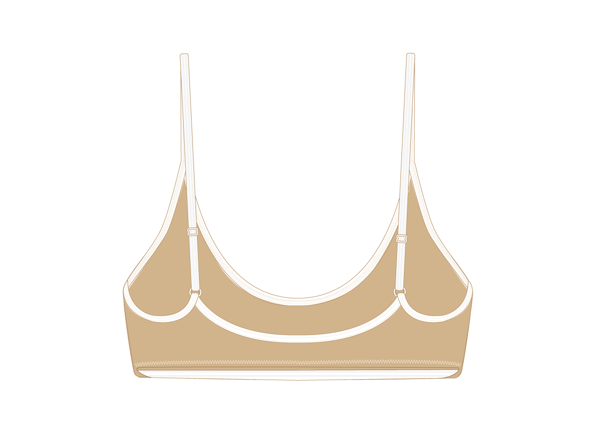 Laos Tan Bralette Top