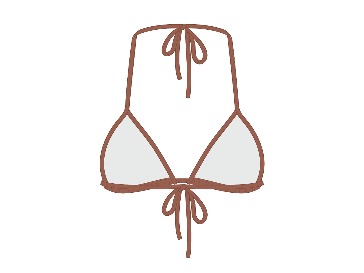 Cocoa Brown Bikini Top II