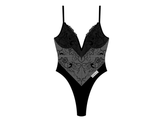 Manhattan Black Lace Bodysuit