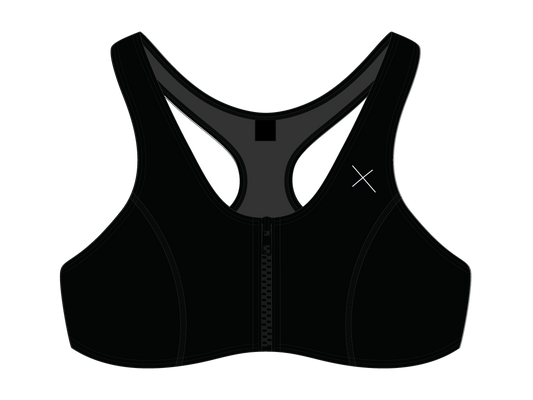 Manhattan Black Zipper Top