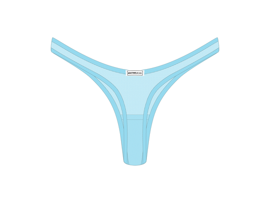Baby BlueMesh 80s Thong
