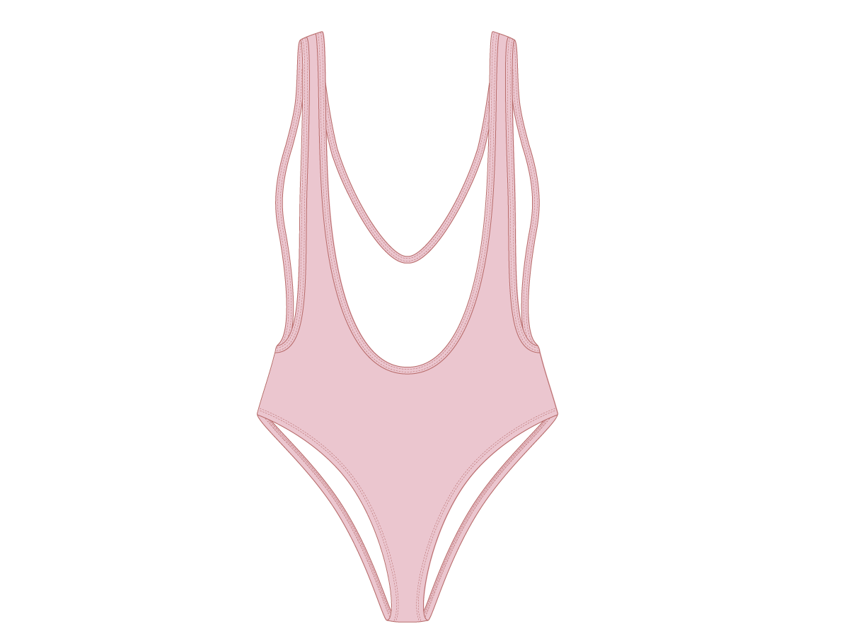 Blush Pink Rio One-Piece II