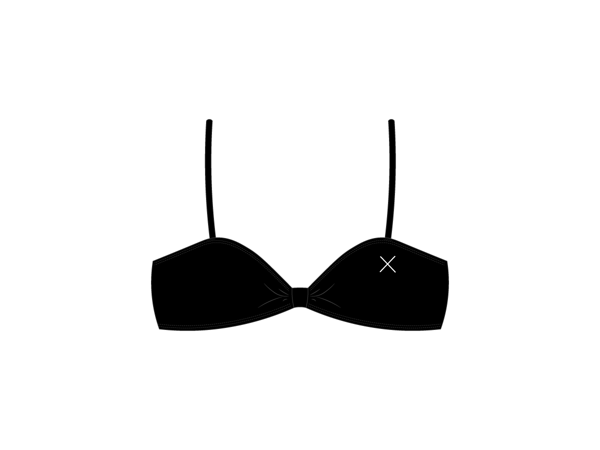 Manhattan Black Bow Tie Top