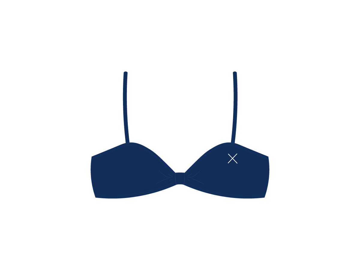 Laguna Blue Bow Tie Top