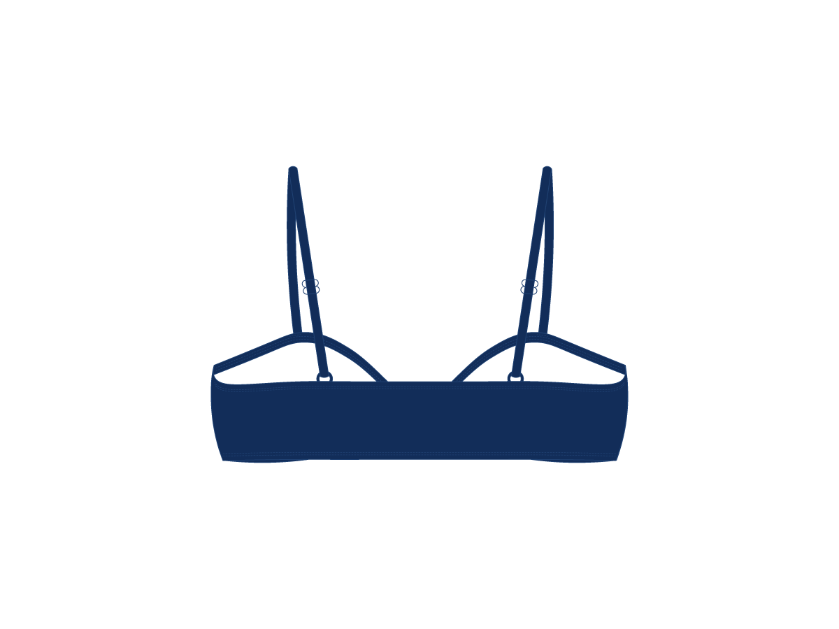 Laguna Blue Bow Tie Top