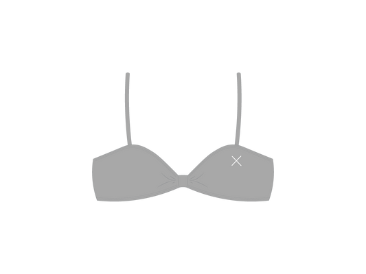 Hills Grey Bow Tie Top