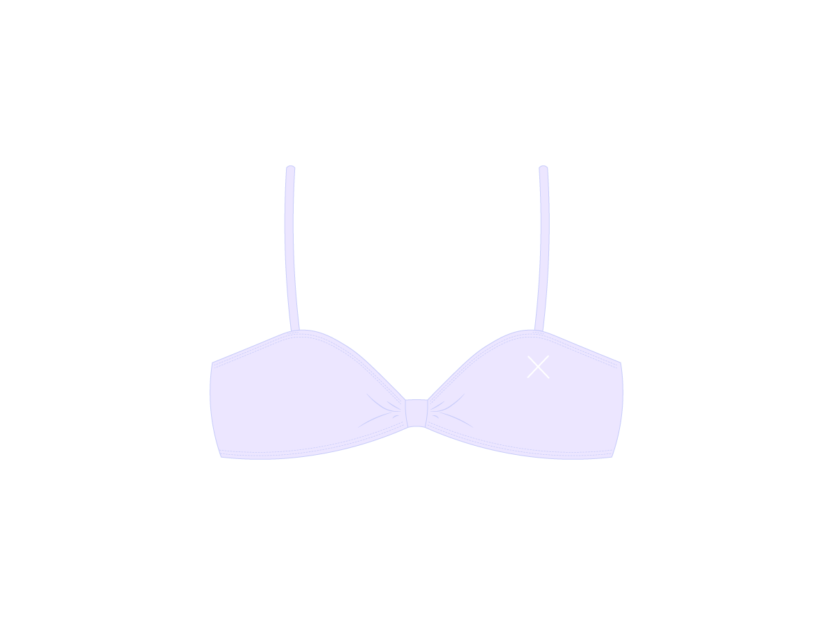 Lavender Bow Tie Top