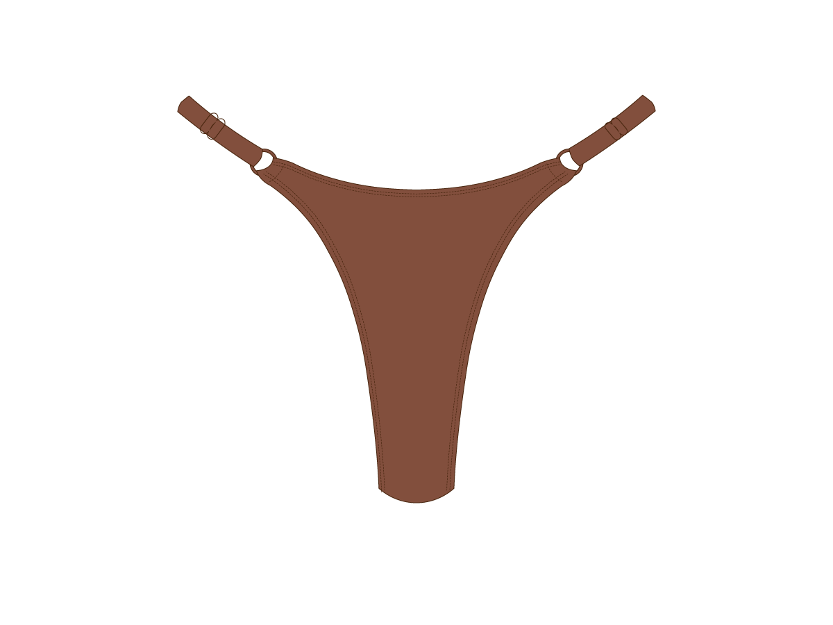 Cocoa Brown Bow Tie Bottoms