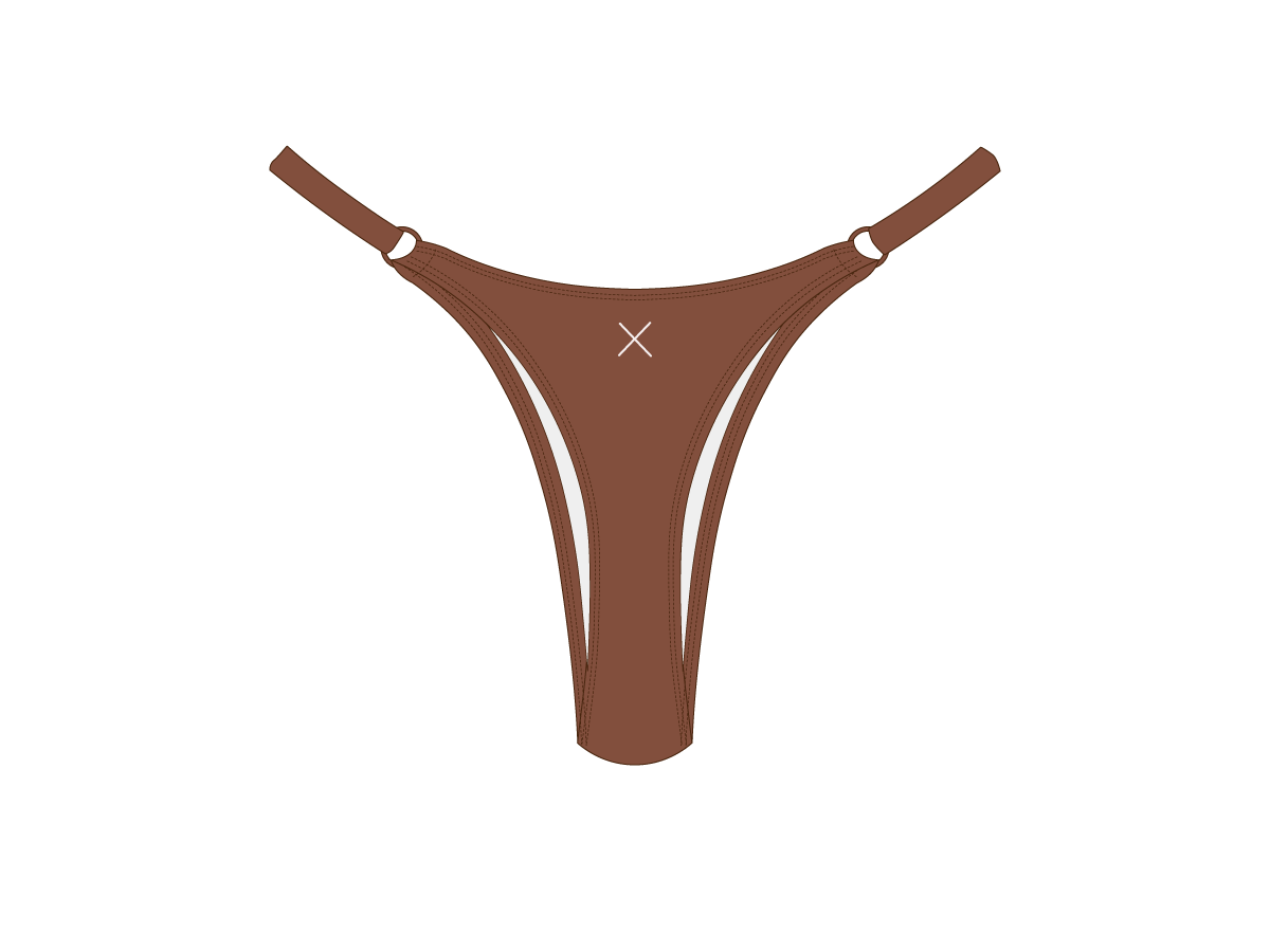 Cocoa Brown Bow Tie Bottoms