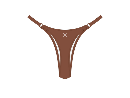 Cocoa Brown Bow Tie Bottoms