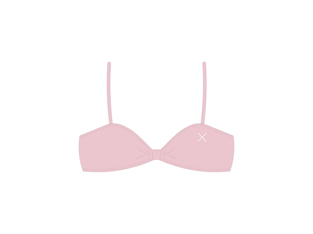 Dusty Pink Bow Tie Top