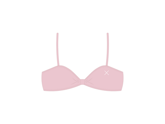 Dusty Pink Bow Tie Top