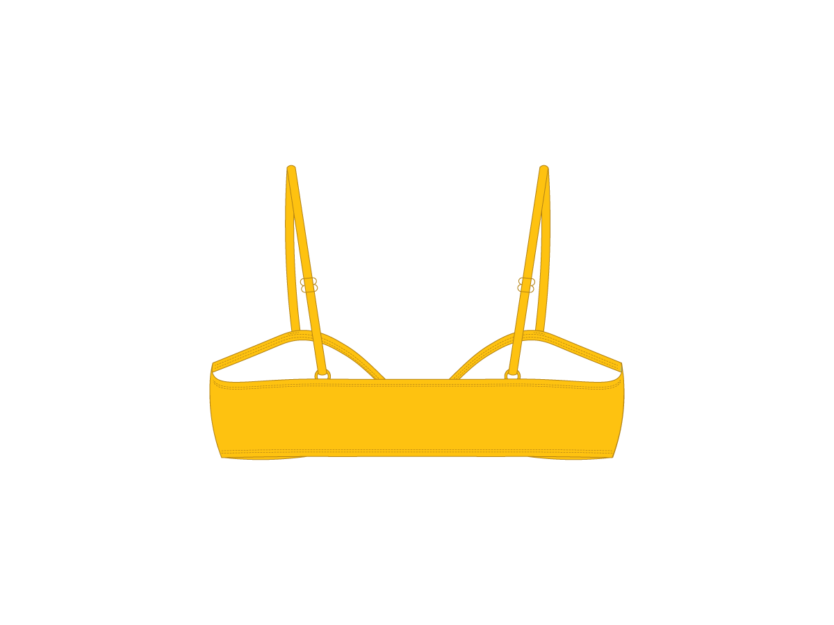 Lilly Yellow Bow Tie Top