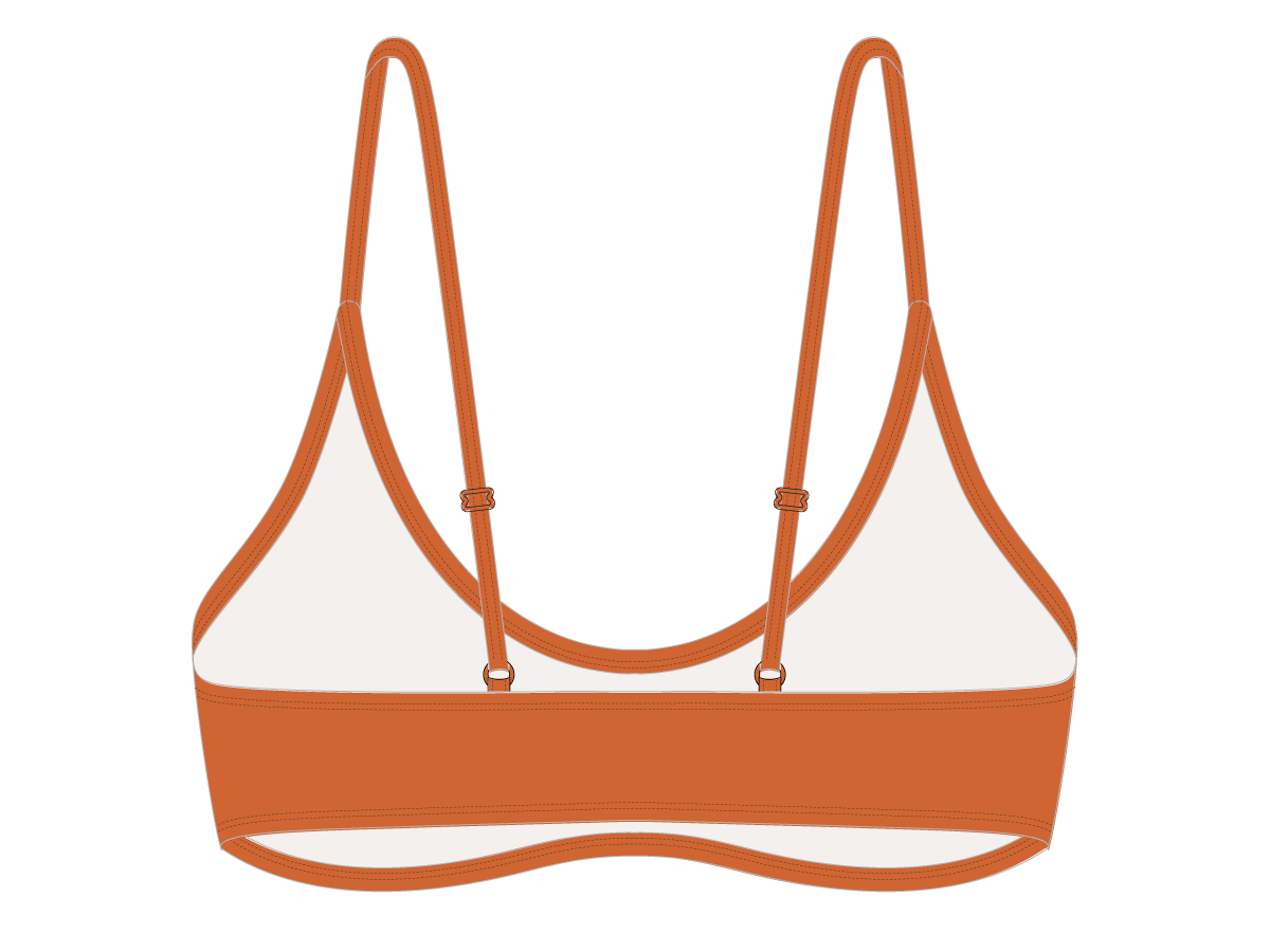 Burnt Orange Adjustable Top