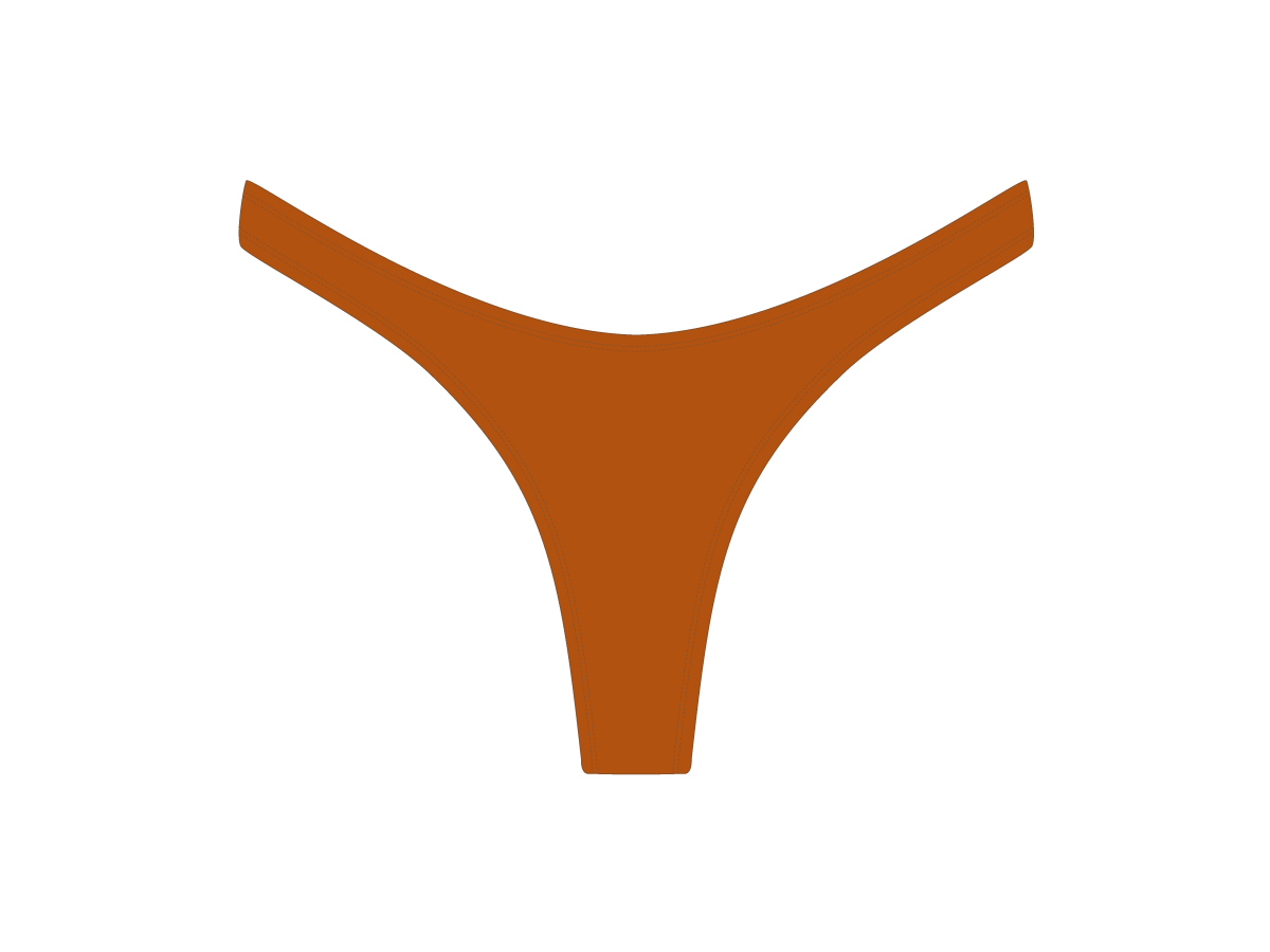 Burnt Orange Chic 80's Bottoms