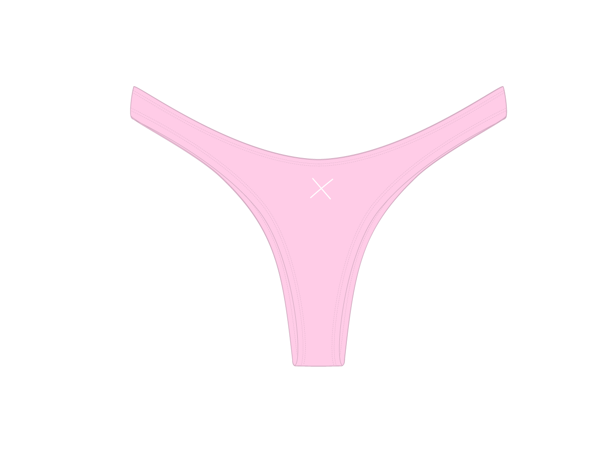 Dusty Pink Chic 80's Bottoms