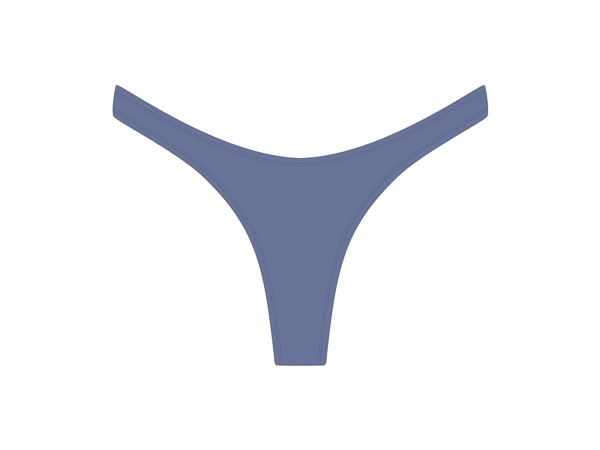 Pale Blue Chic 80's Bottoms