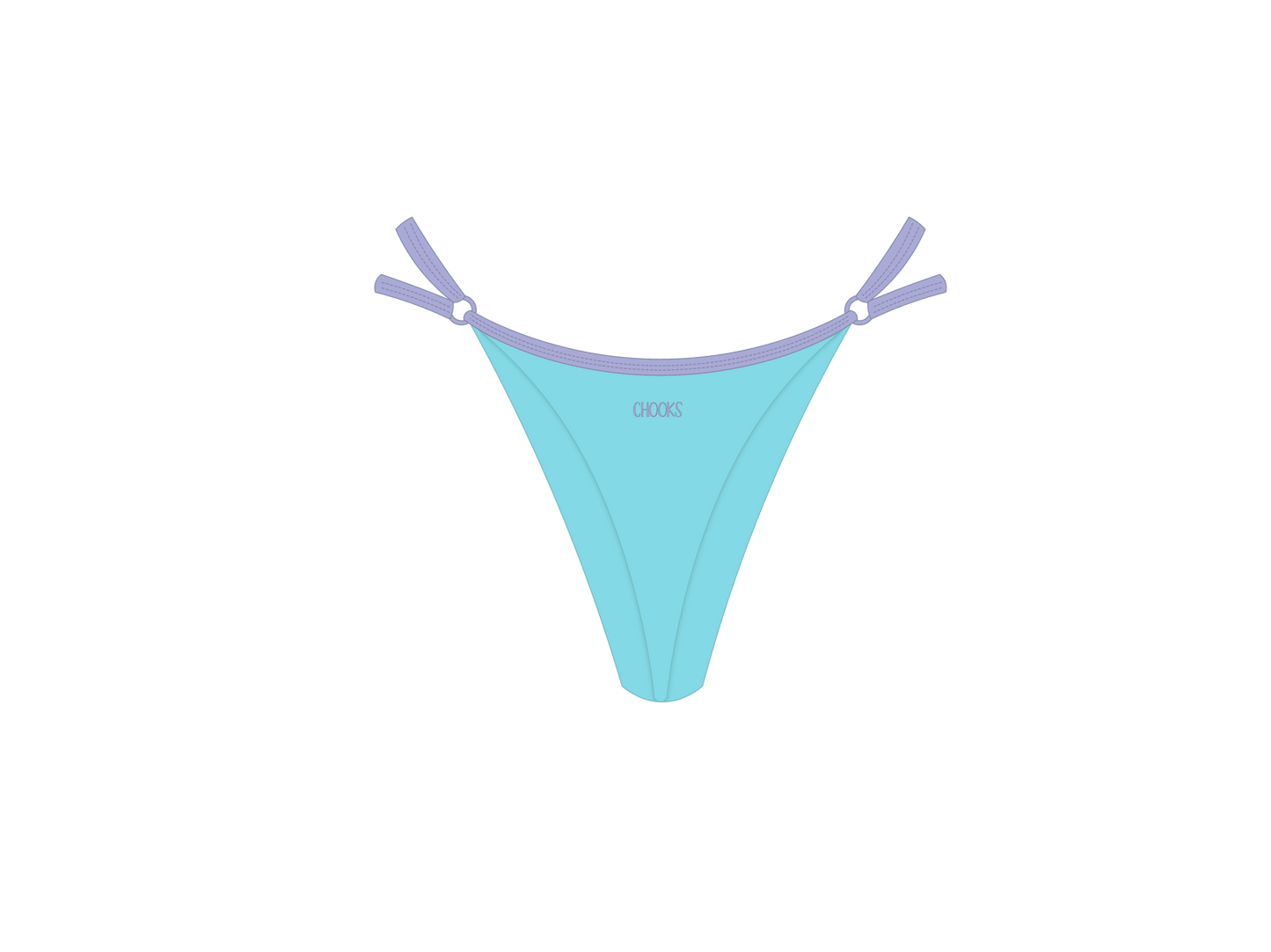 Aquamarine Rail Bottoms