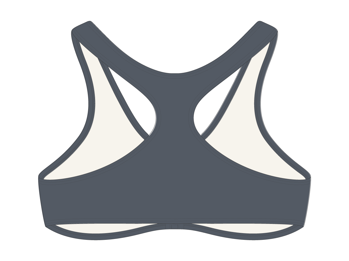 Slate Blue Zipper Top