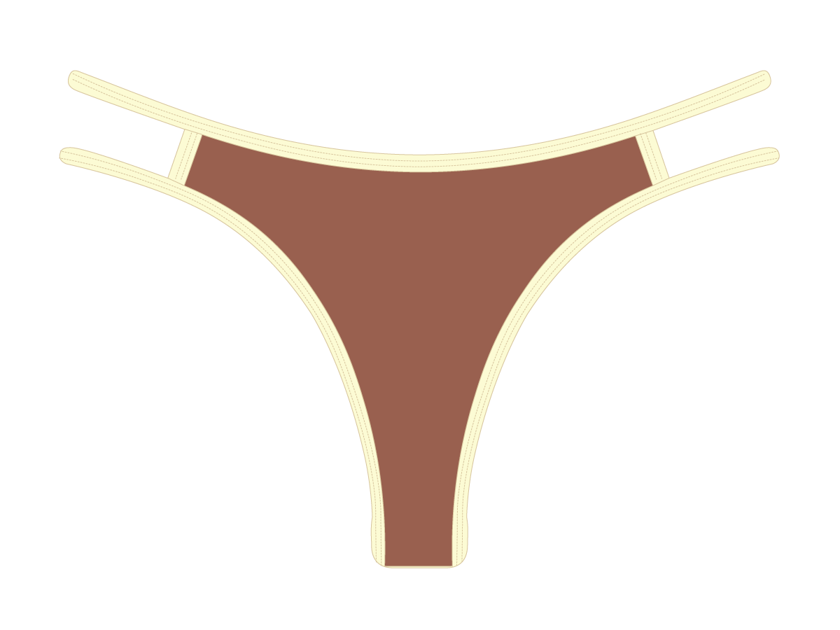 Caramel Brown Coastal Bottoms