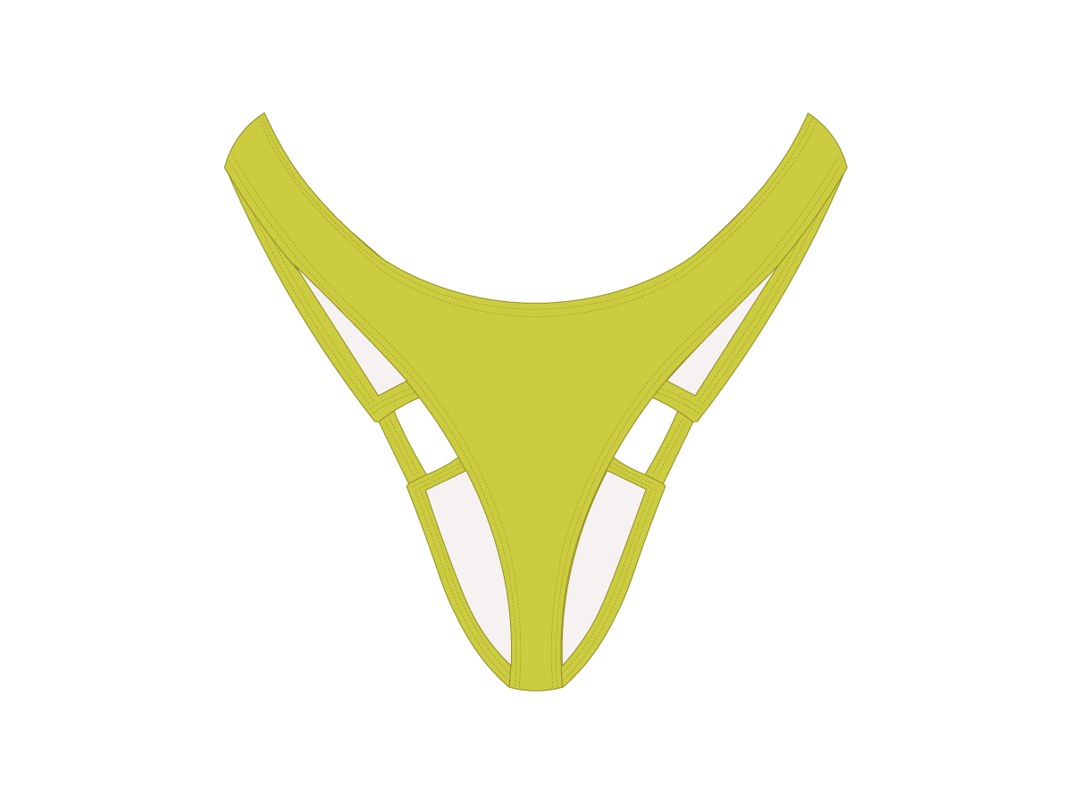 Lemon-Lime Cut-Out Bottoms