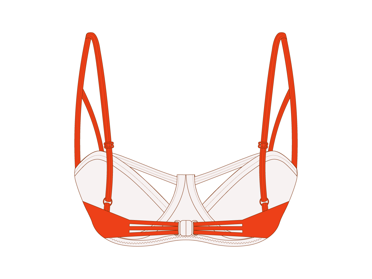 Straw-Cherry Cut-Out Top