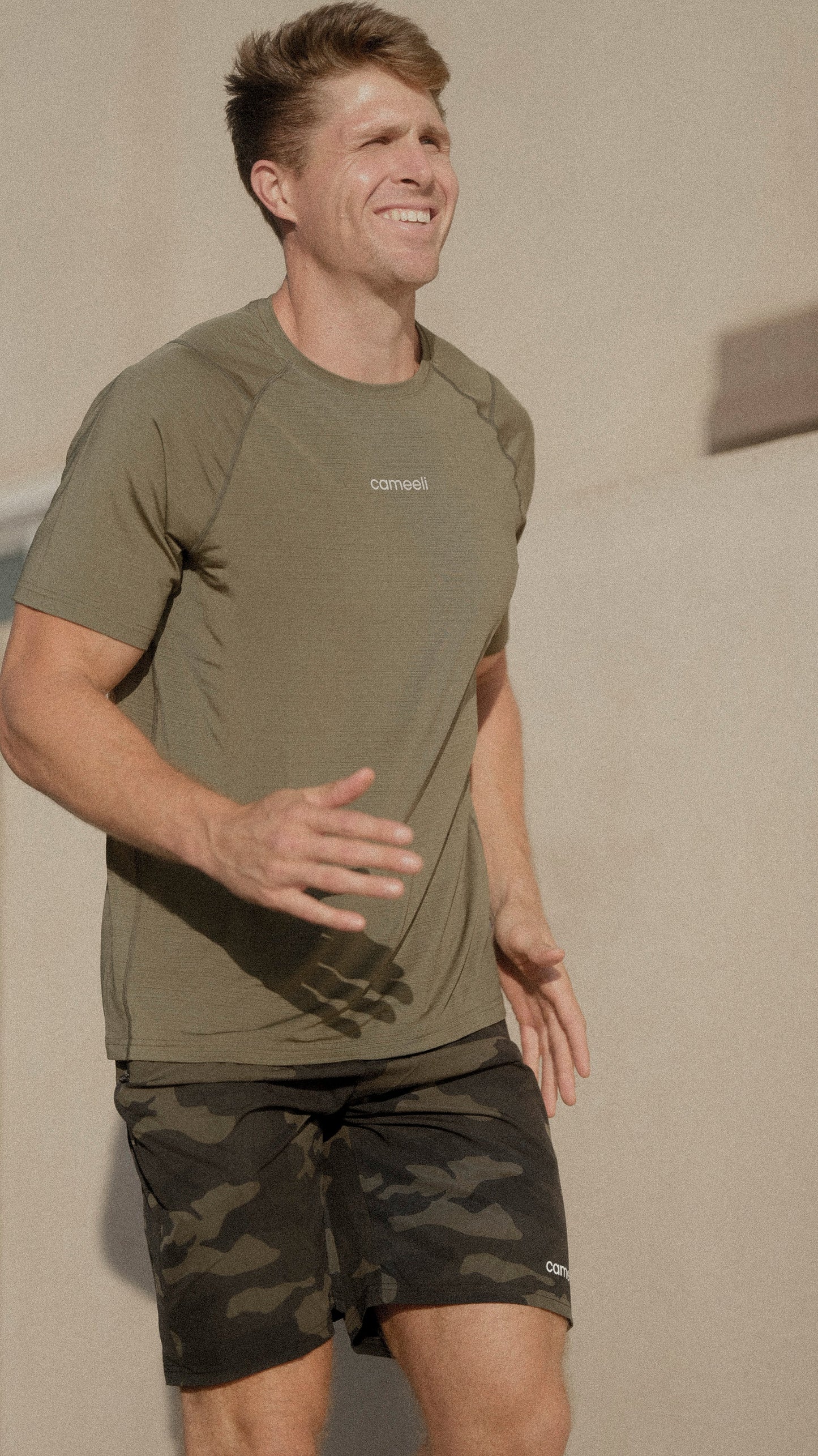 Army Green Flex Tee - Men