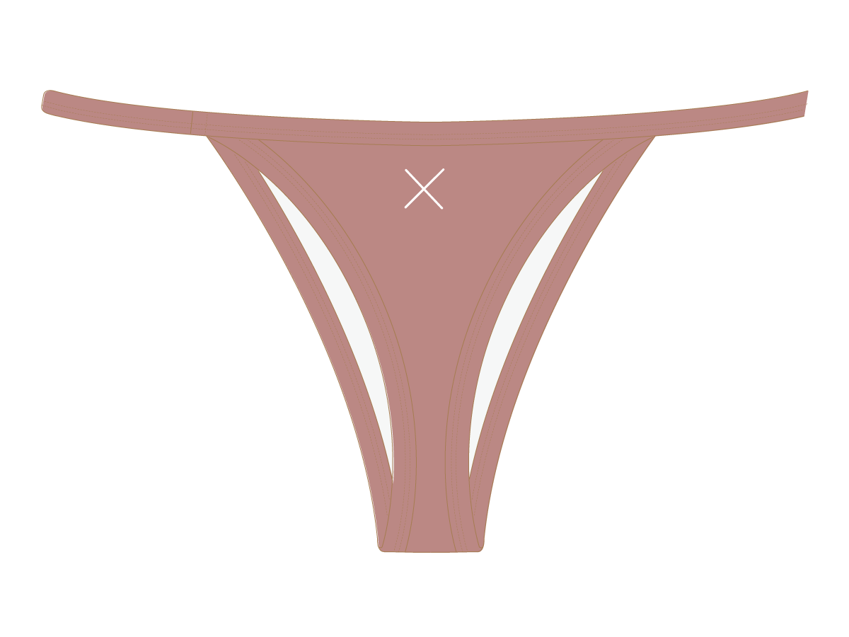 Deep Taupe Avalon Bikini Bottoms