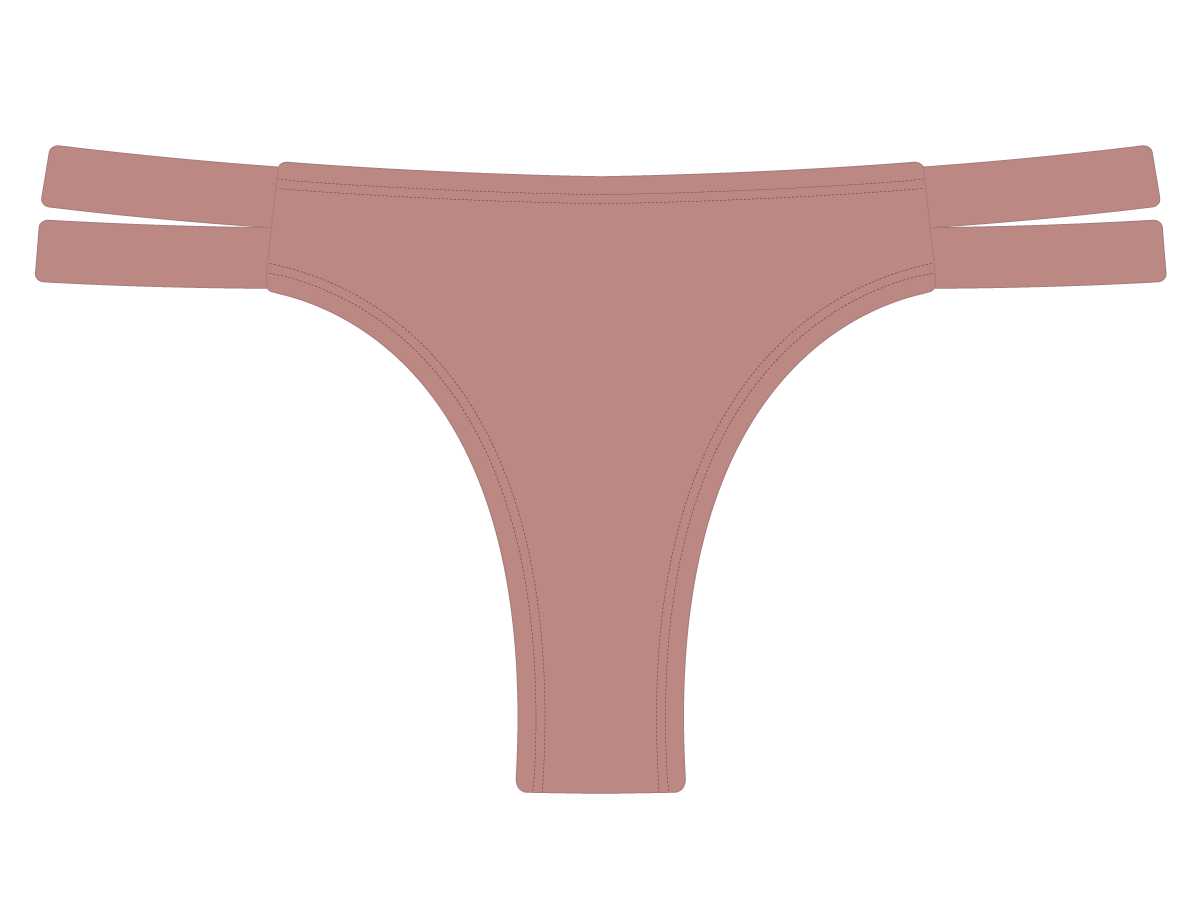 Deep Taupe Dual Strap Bottom II