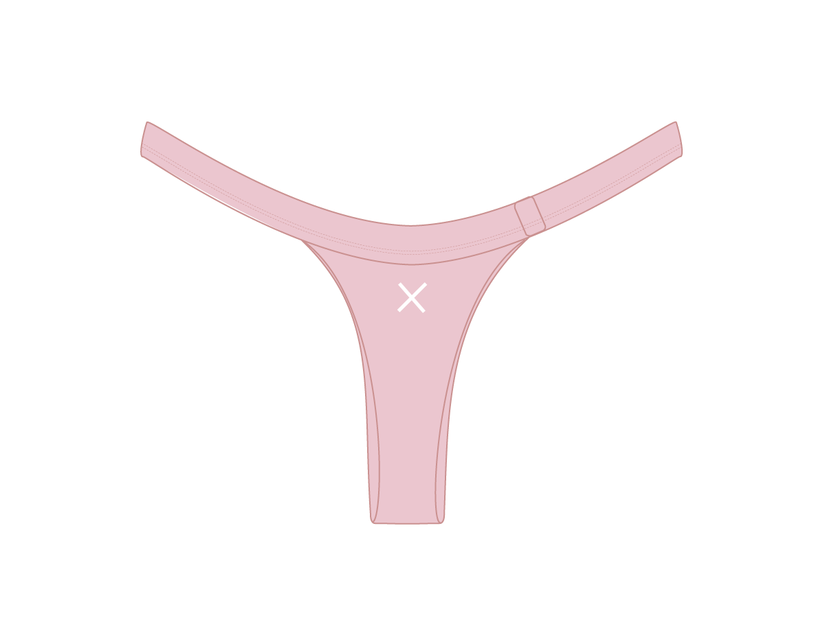 Dirty Pink T-Cut Bottom