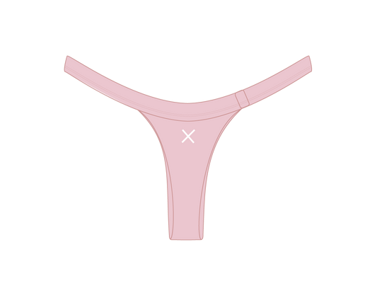 Dirty Pink T-Cut Bottom