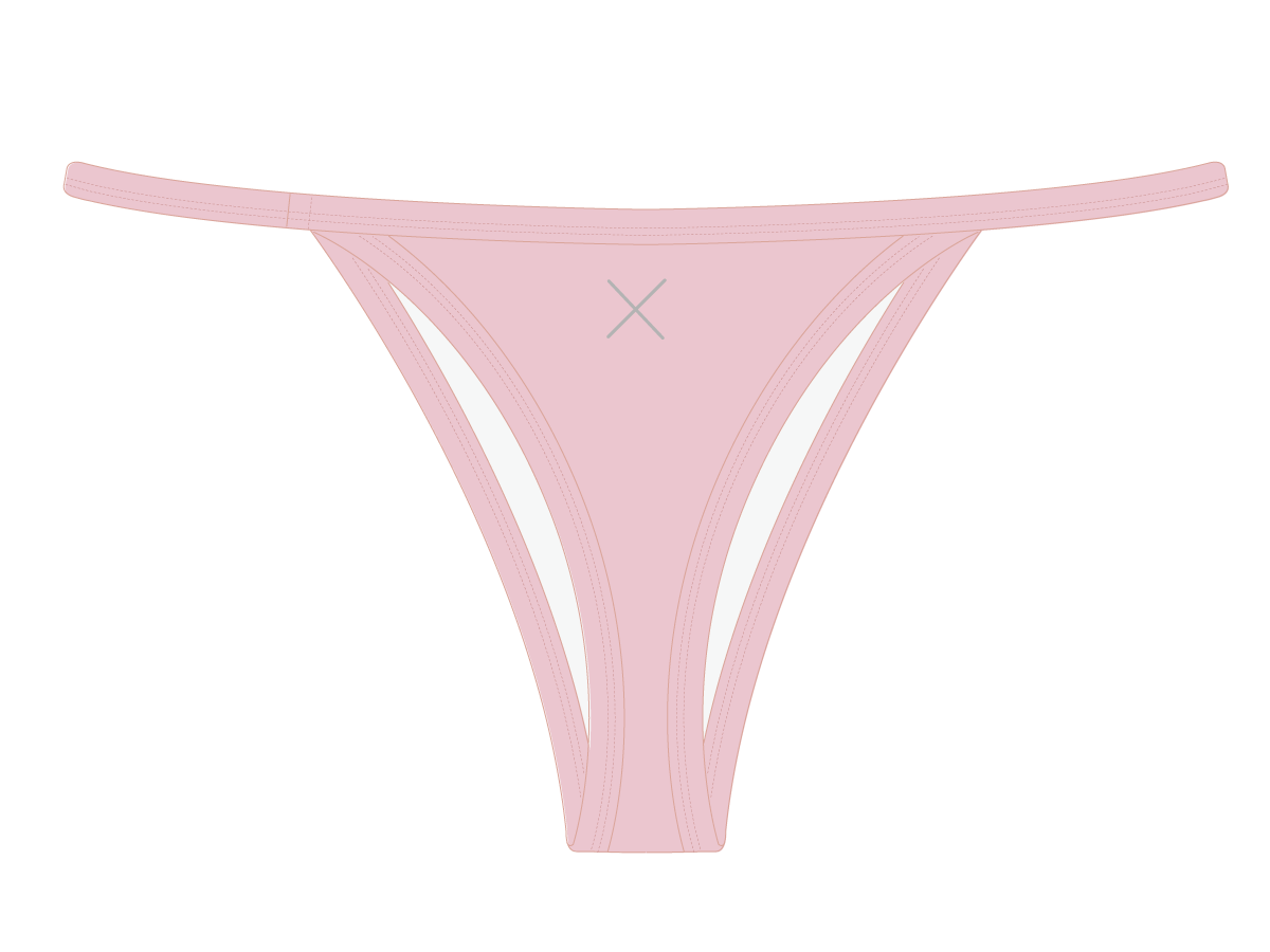 Dirty Pink Avalon Bikini Bottoms